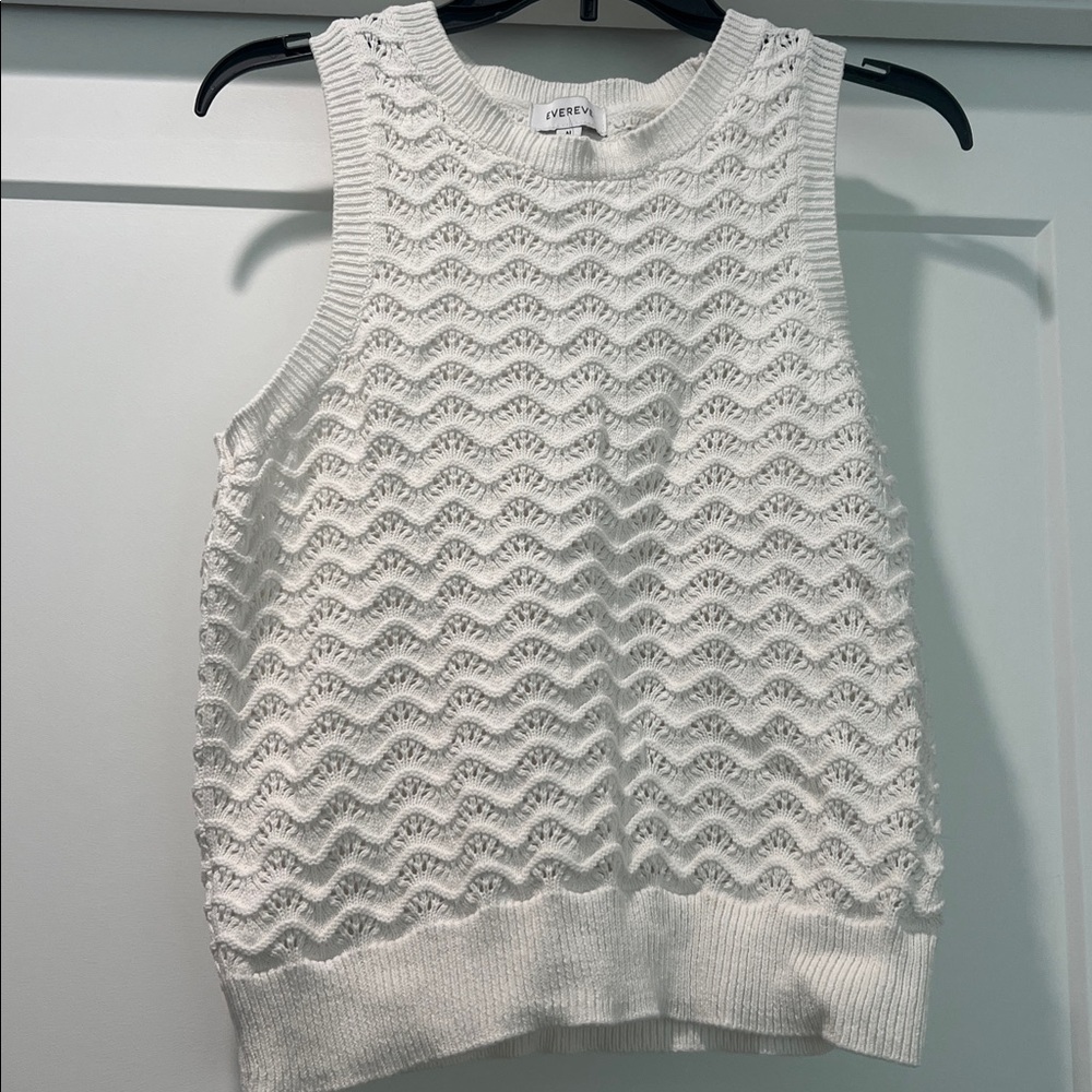 Evereve Ivory Knit Top